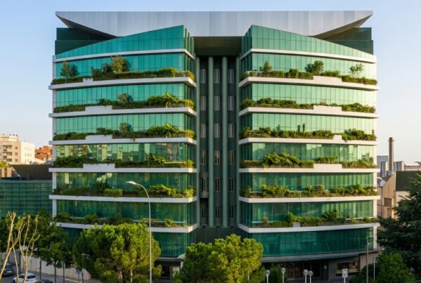 Edificio de retail sostenible con soluciones de eficiencia energética
