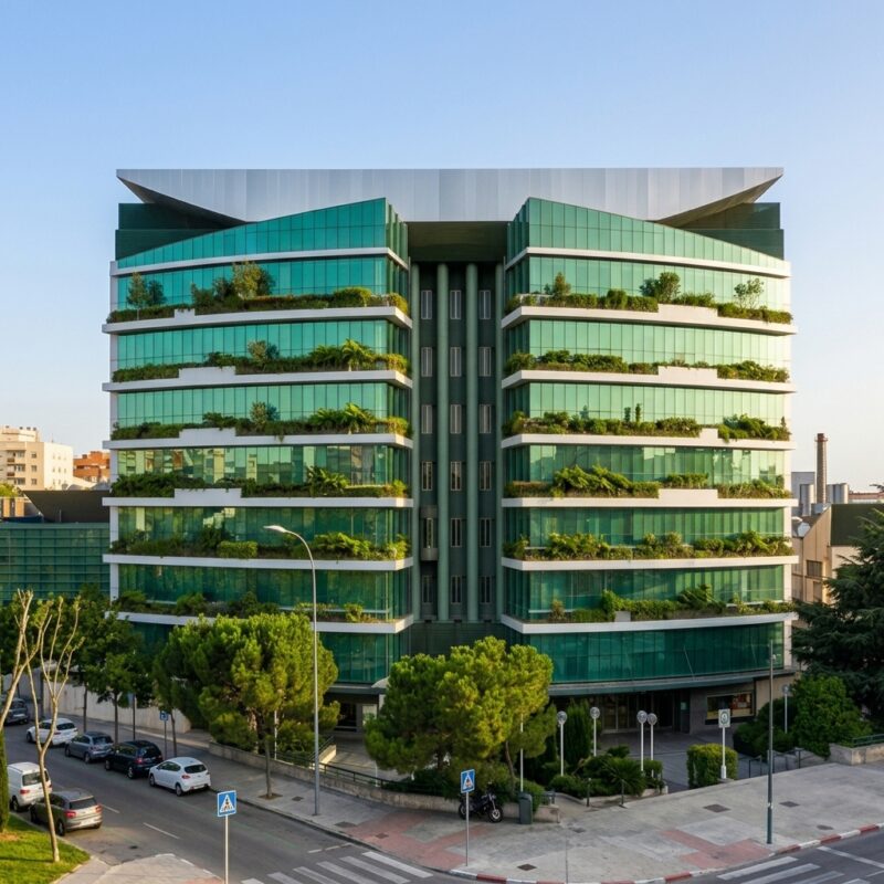 Edificio de retail sostenible con soluciones de eficiencia energética